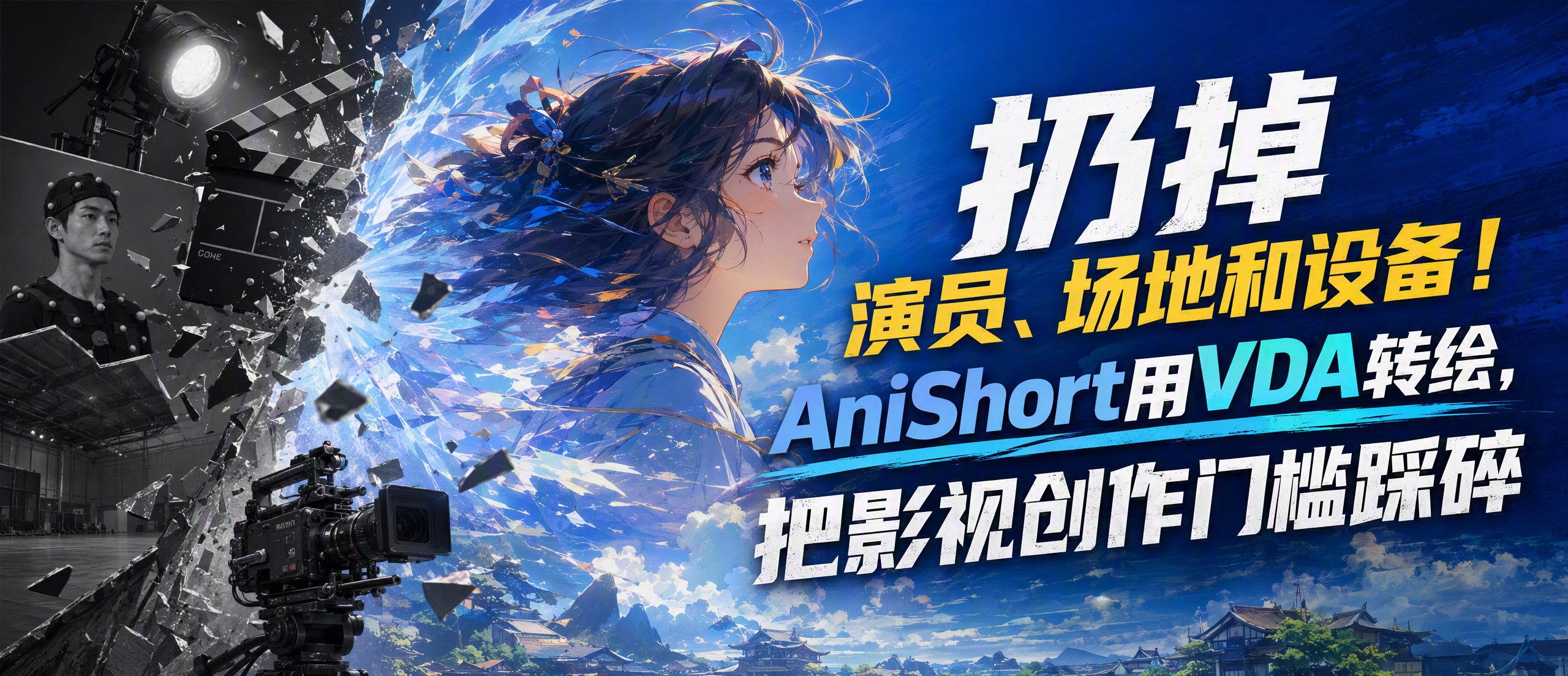 扔掉演员、场地和设备！AniShort用VDA转绘，把影视创作门槛彻底踩碎了