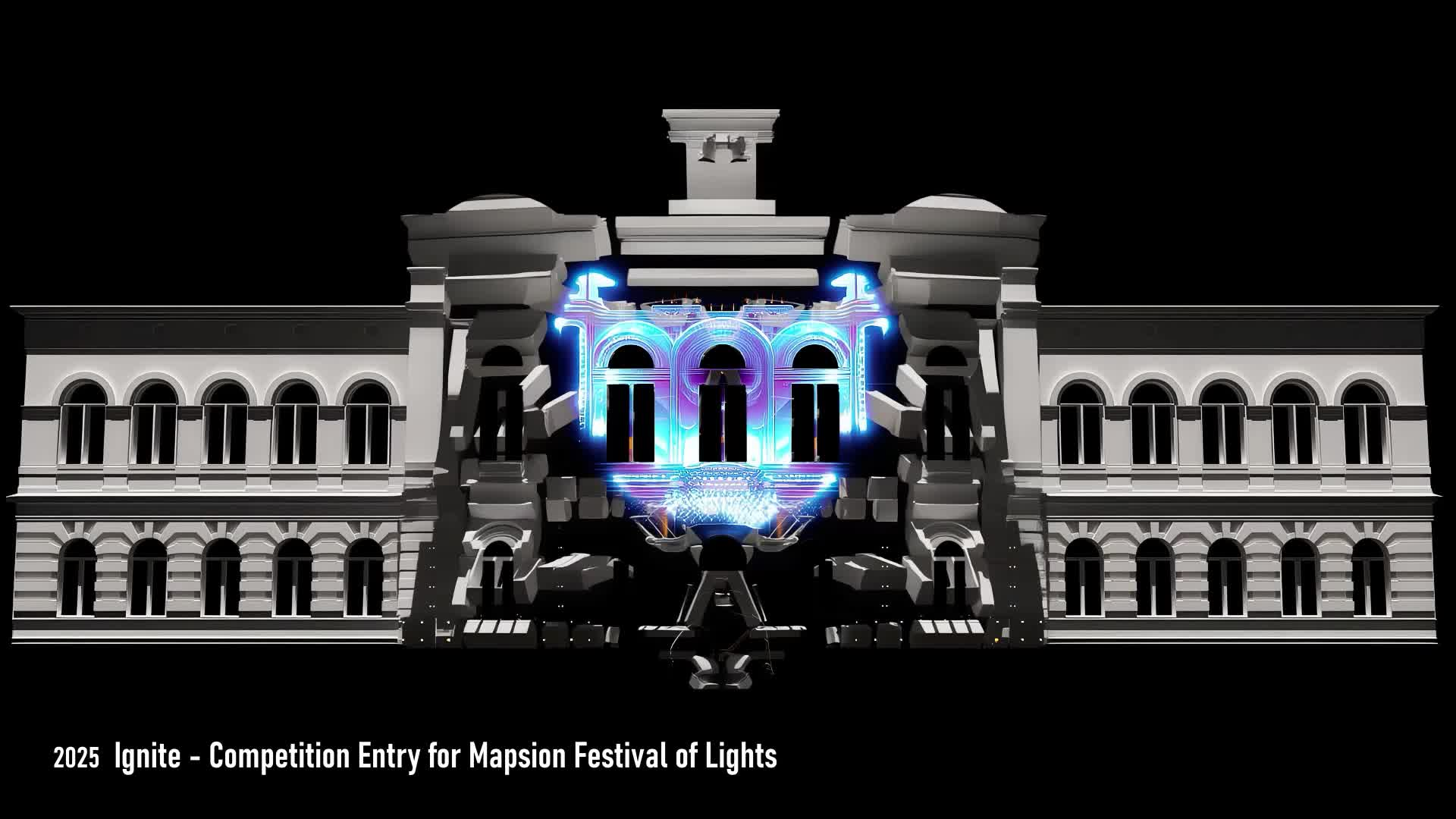 "Ignite" Show Entry Mapsion Mapping Festival