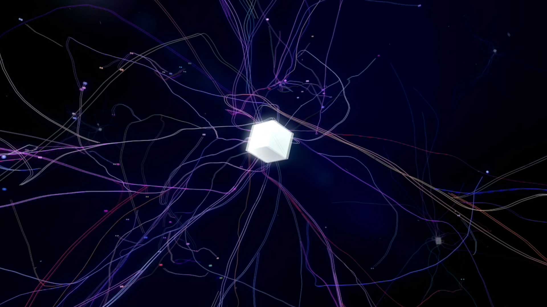 鱼果原创实验艺术全息3d影像《智慧魔方》
